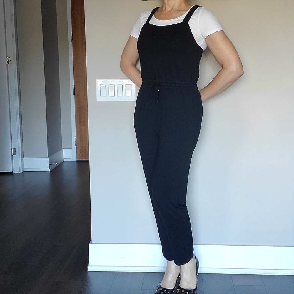👑 2X HOST PICK 👑 Club Monaco Jersey Fabric Straps Jumpsuit - Picture 5 of 12
